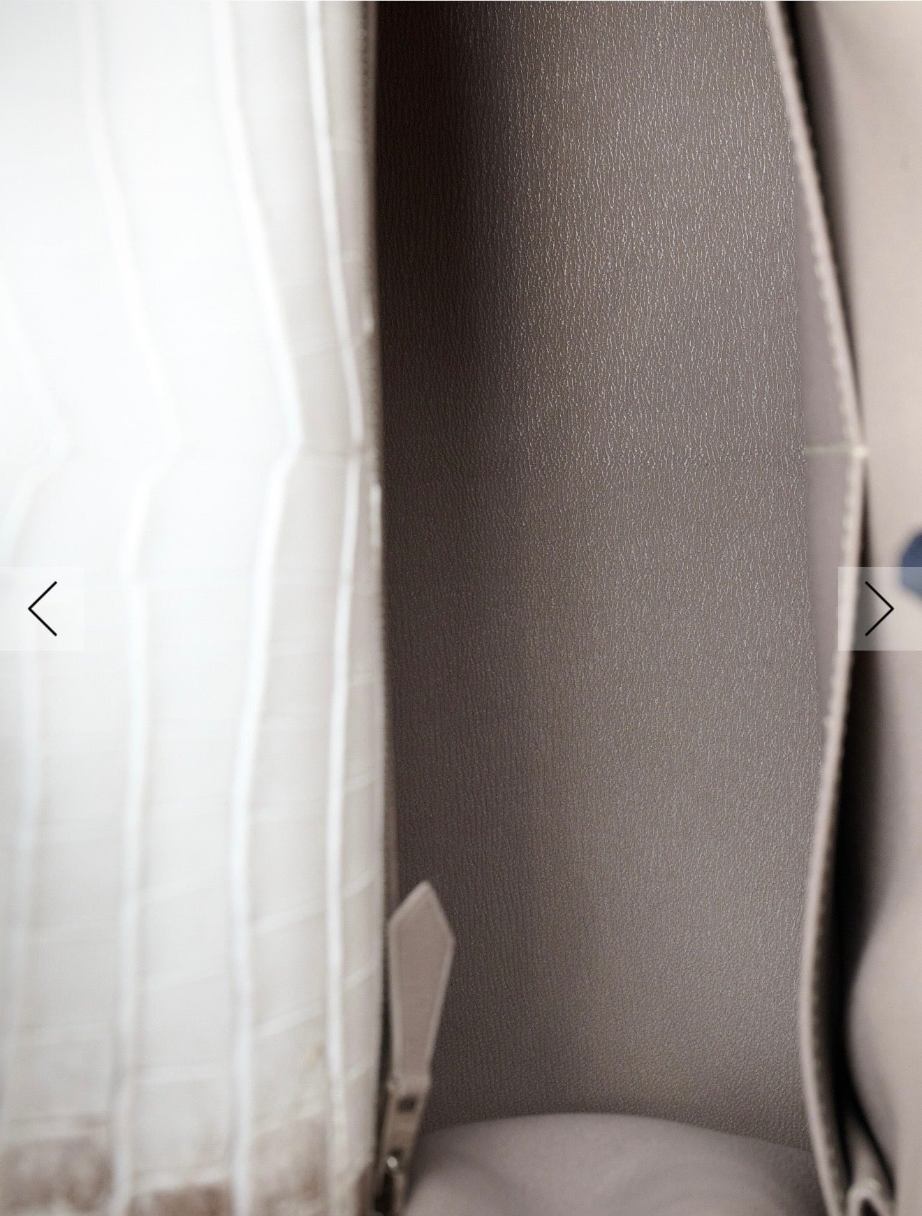 Hermès Himalaya Matte Niloticus Crocodile