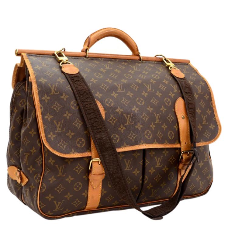 LOUIS VUITTON, Sac chasse hunting bag, monogrammed canvas with